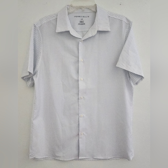 Perry Ellis | Shirts | Perry Ellis Dress Shirt Men Size L Short Sleeve ...